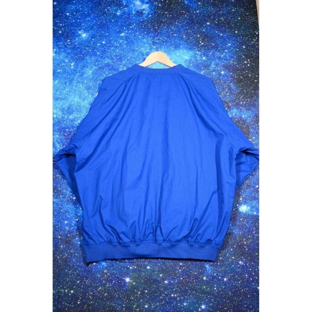Vintage Nike Team Center Swoosh Windbreaker Men's XL Blue Lined‎ Travis Nylon